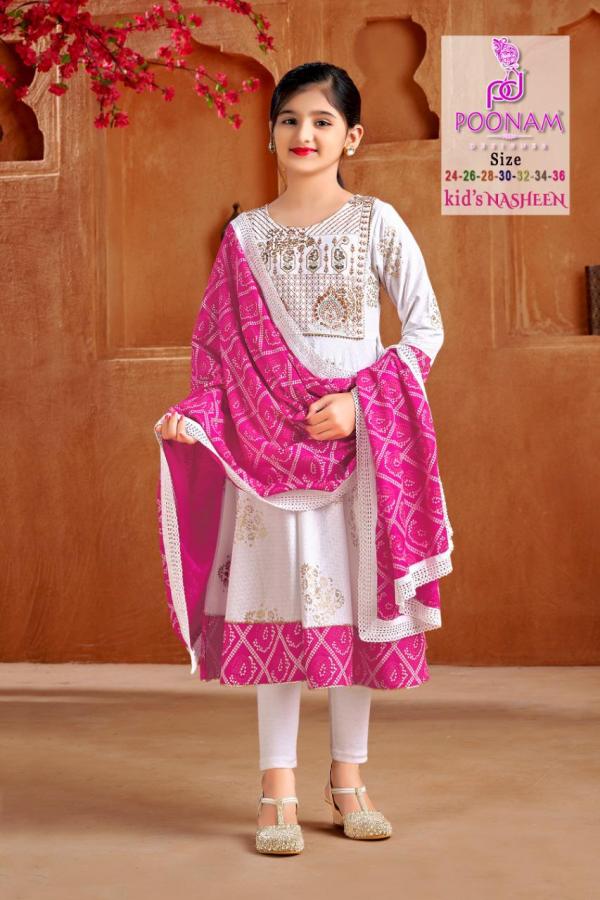 Poonam Kids Nasheen Rayon Designer Exclusive Kurti Collection